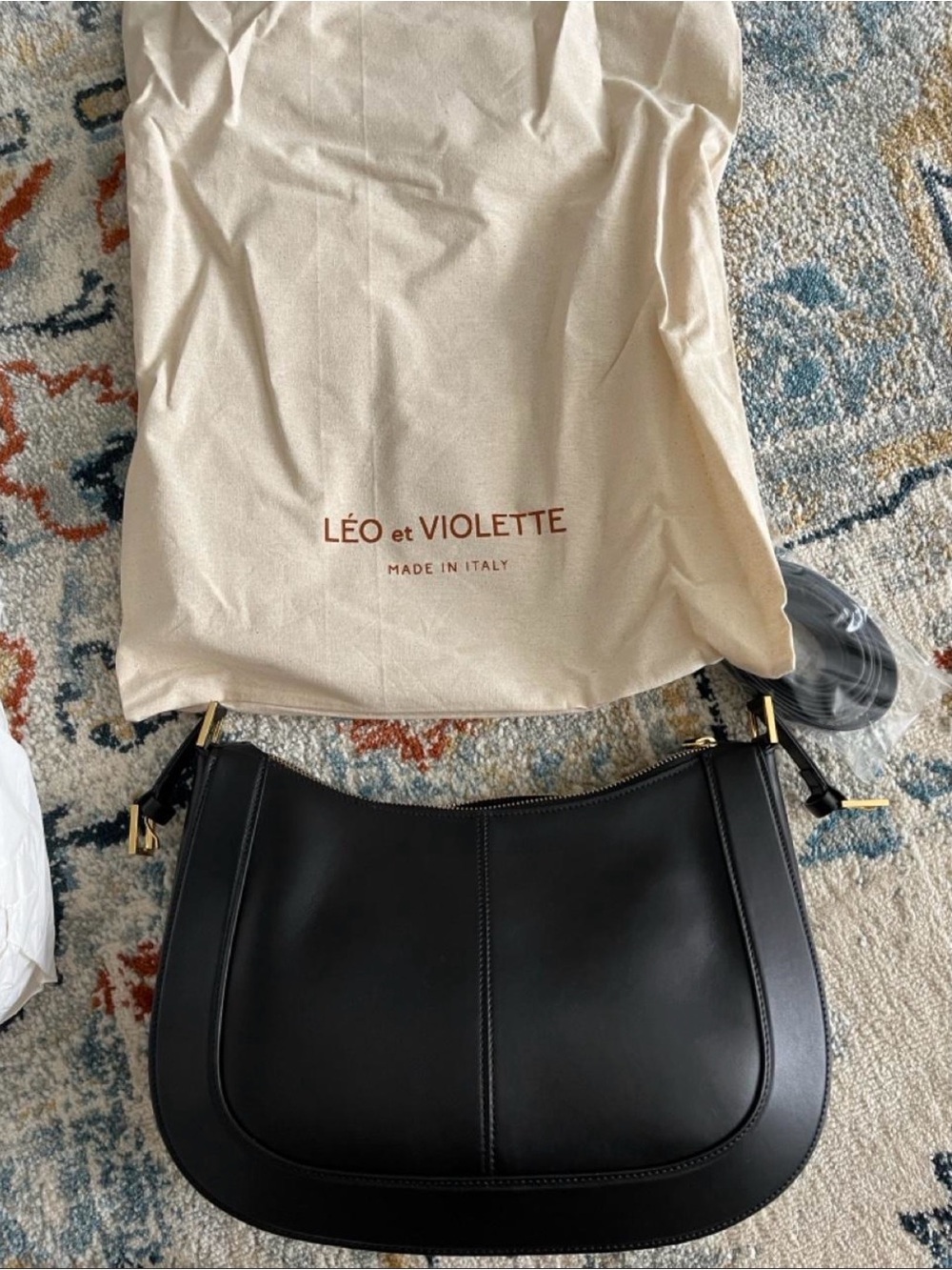 Leo et Violette Le Grand Gina - Black Leather - Picture 5 of 9